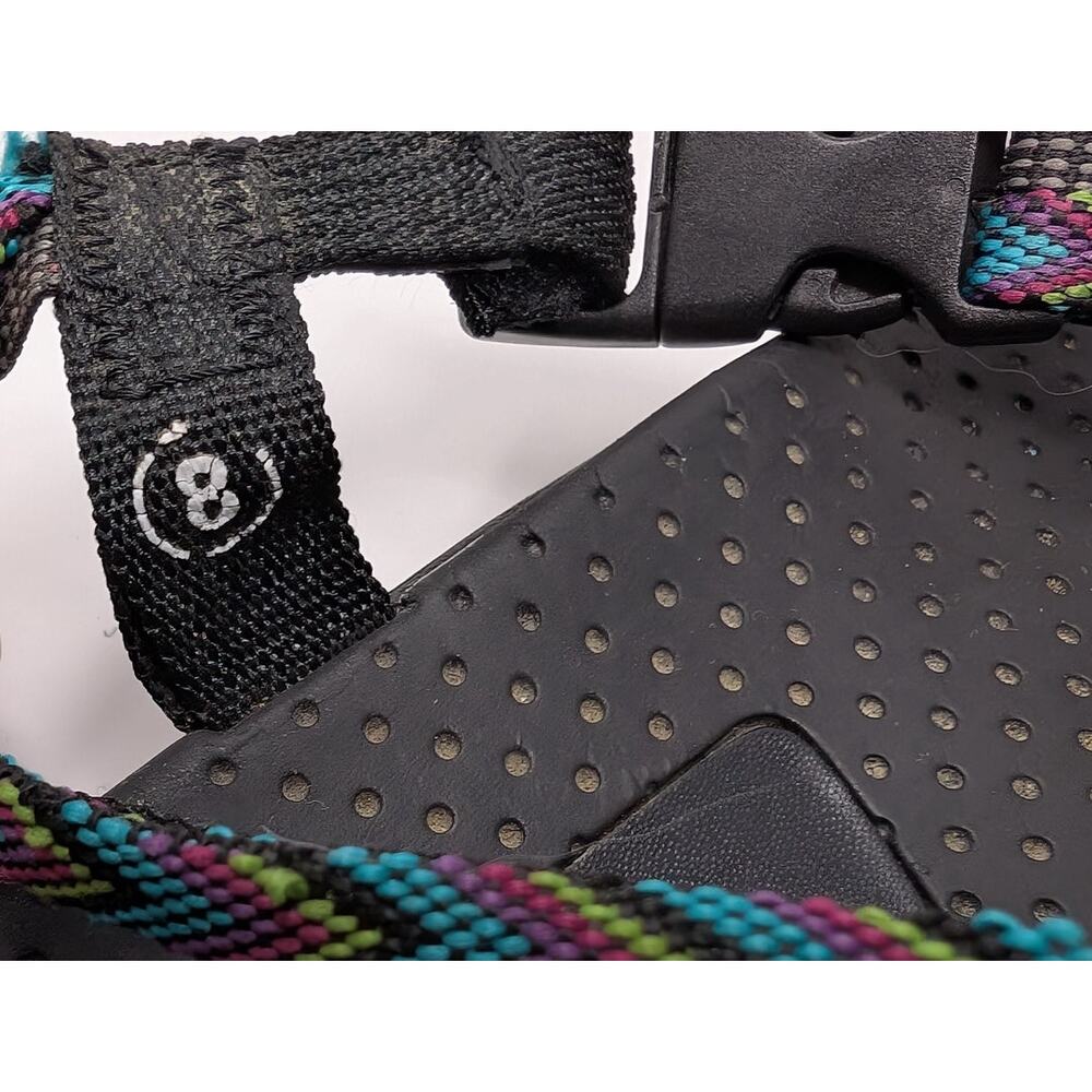 Skechers Reggae Islander Sandals Black Multi-Strap Toe Loop Slingback Size 8 - Picture 7 of 7